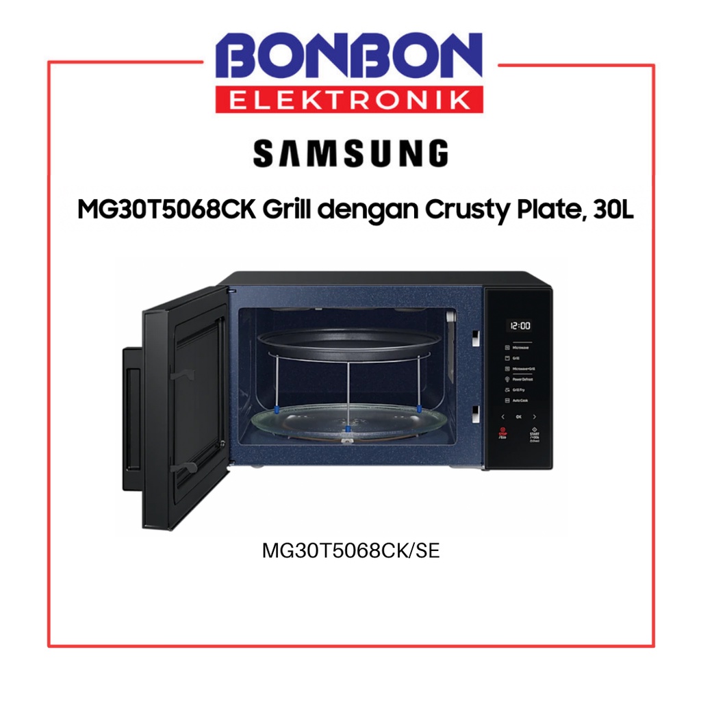 Samsung Microwave Oven Grill MG30T5068CK/SE dengan Crusty Plate 30L