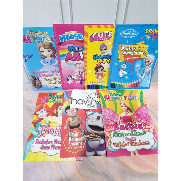 buku mewarnai anak/DRAWING BOOK-Mix CEWEE BESAR