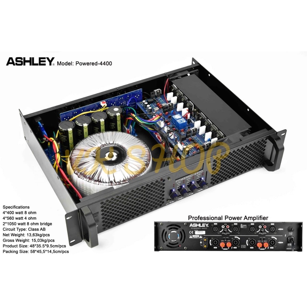 POWER AMPLIFIER ASHLEY POWERED 4400 / POWERED4400 ORIGINAL