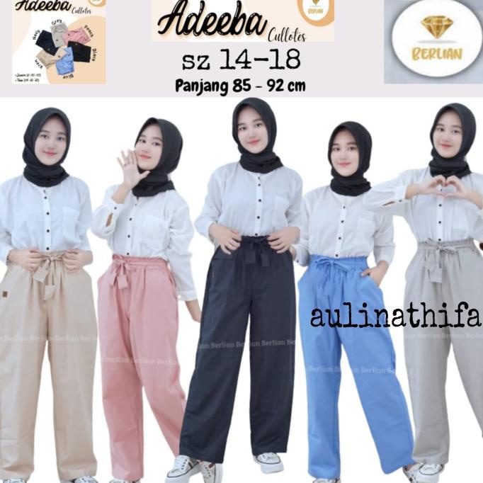Celana Kulot Anak Perempuan Remaja/Tanggung sz 14-18 th Fayolla Kulot