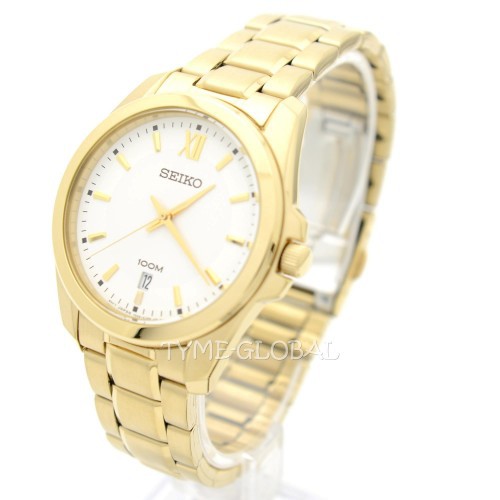 Seiko Mens SGEG64P1 Quartz Classic Gold Tone | Jam Pria SGEG64