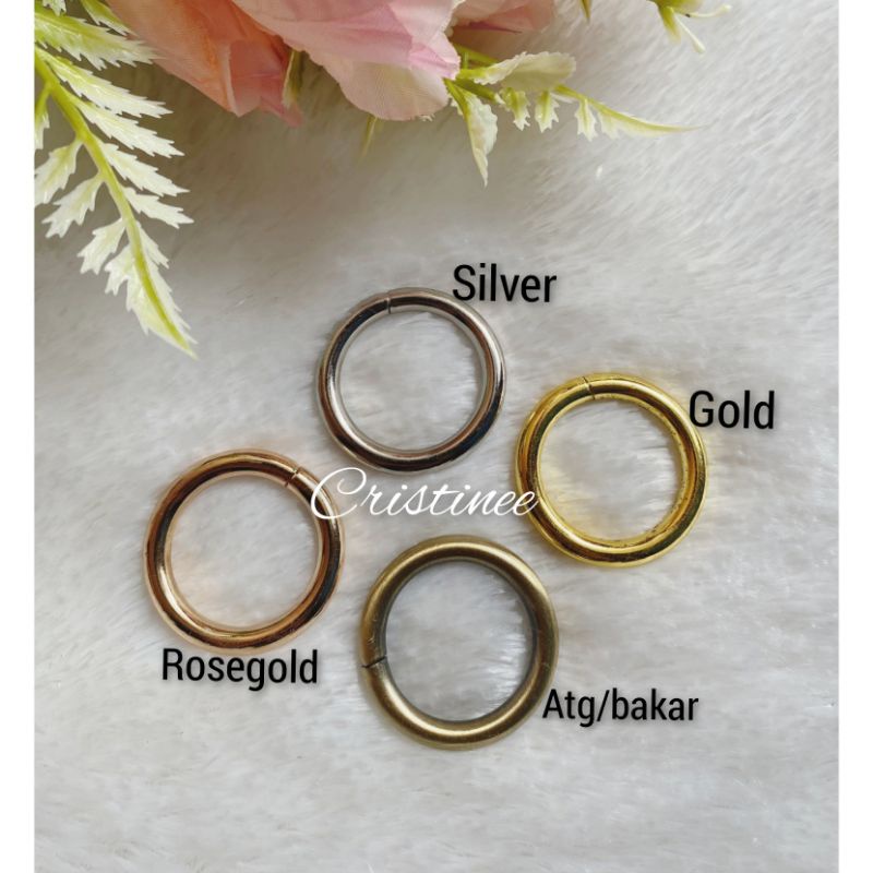 Ring bulat uk 2,5 cm ( 12 pcs)