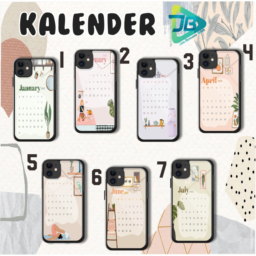 HARDCASE 2D GLOSSY KALENDER REALME C11 C12 C15 NARZO 10A 5 Q 6 NARZO 20 C17 7I 7 PRO JB3049