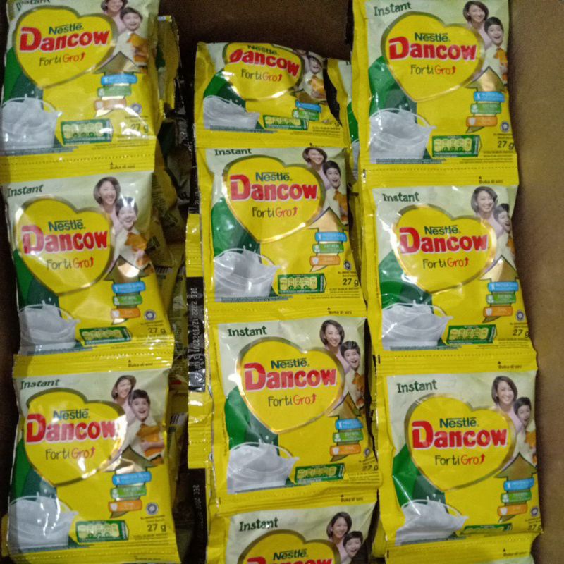 DANCOW FORTIGRO INSTANT PUTIH COKLAT RENCENG 10 SACHET