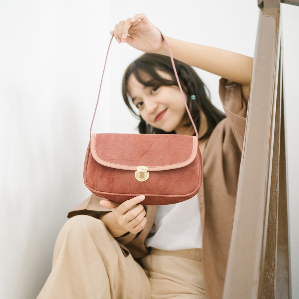 IGOTCHA Vintage Corduroy Shoulder Bag [C3-C5]-5