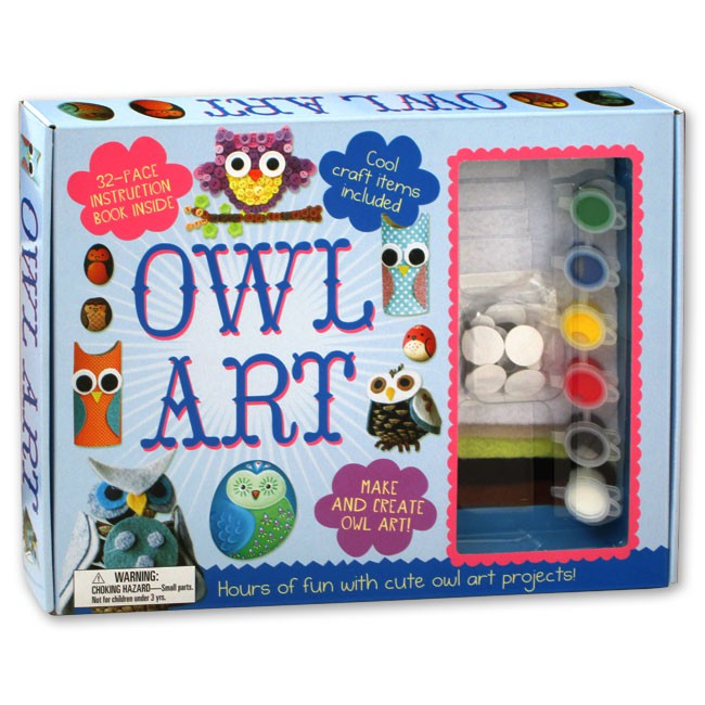 

Owl Art Box Set - Hours of Fun with Cute Owl Art Projects