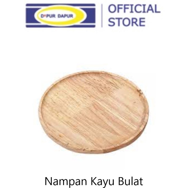 Nampan Kayu Bulat