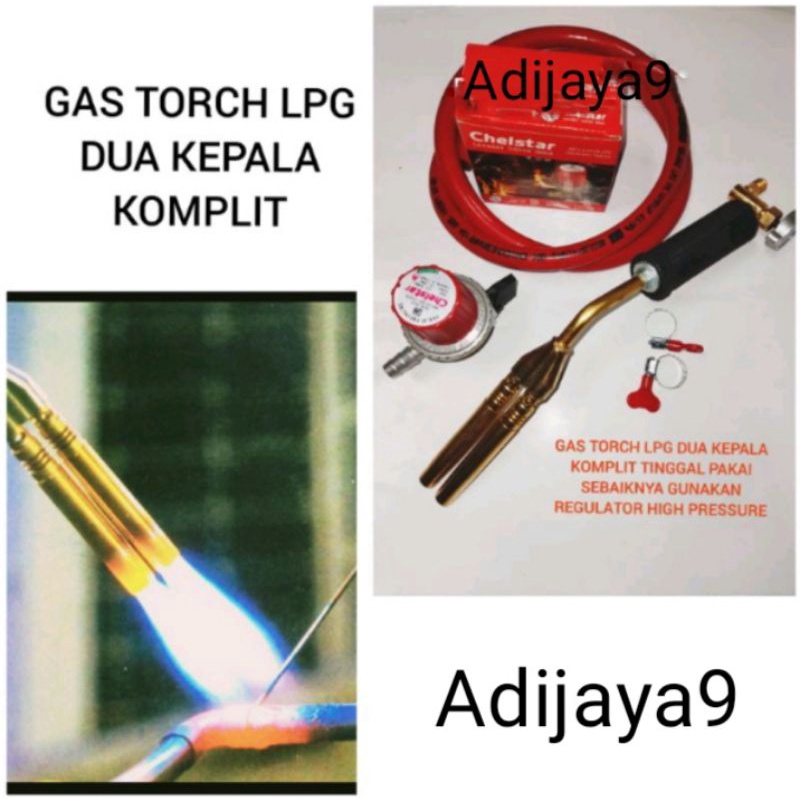 Gas Touch Lpg dua kepala | Gas touch BBQ | alas las lpg