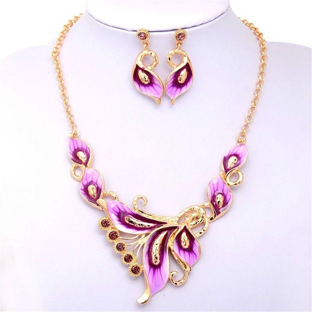 R-flower Chain Necklace Aksesoris Fashion Set Perhiasan Klavikula Bunga