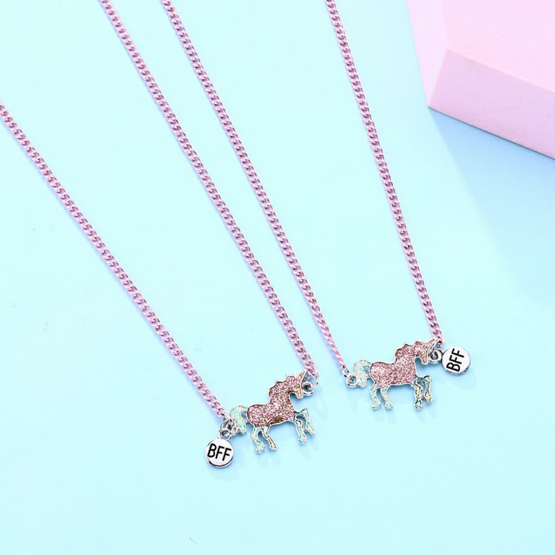 Kalung Unicorn Couple Teman Cewek Motif Best Friends Sahabat Anak