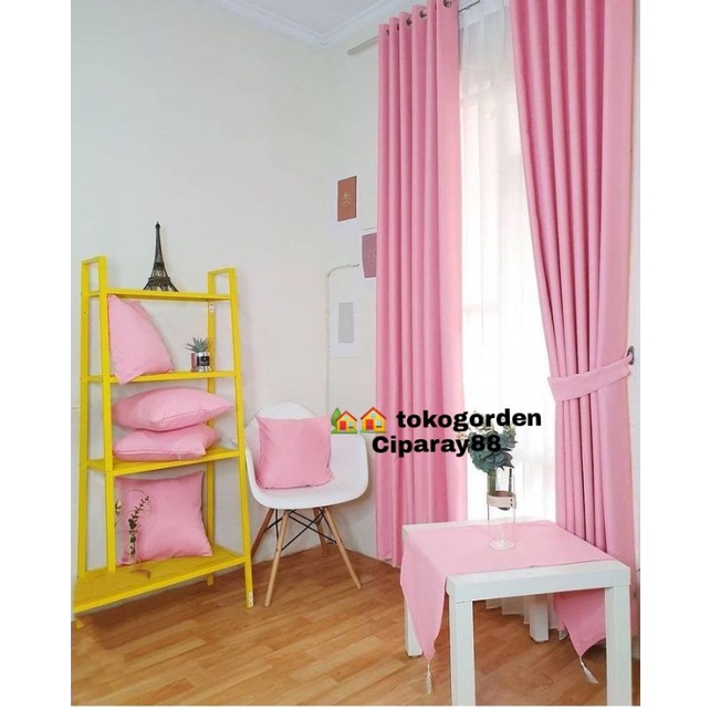 gorden blackout polos pink ukuran T150T200T220T230T250