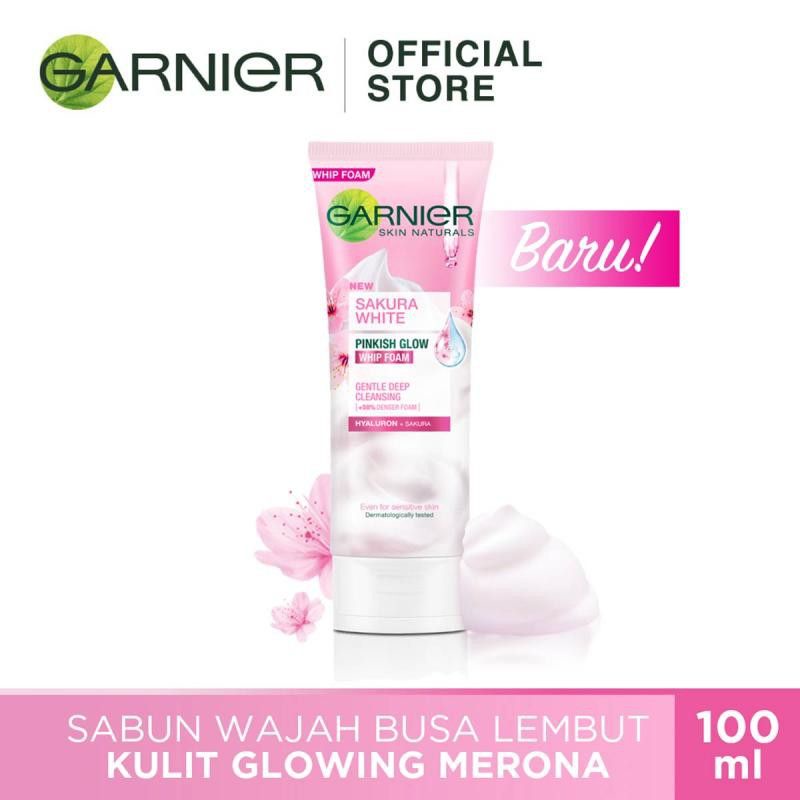 Garnier Sakura White Pinkish Glow Foam/Sabun Wajah