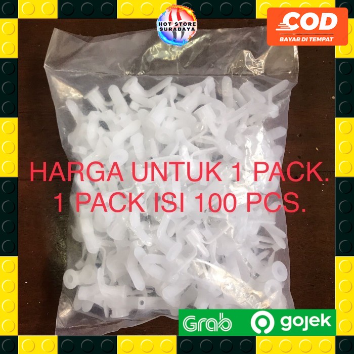 Pengunci skrup sekrup untuk permukaan gypsum viserr Gipsum Gypsum Butterfly Anchor Nylon isi 100pcs / Nylon Toggle (F639P) Butterfly ORIGINAL