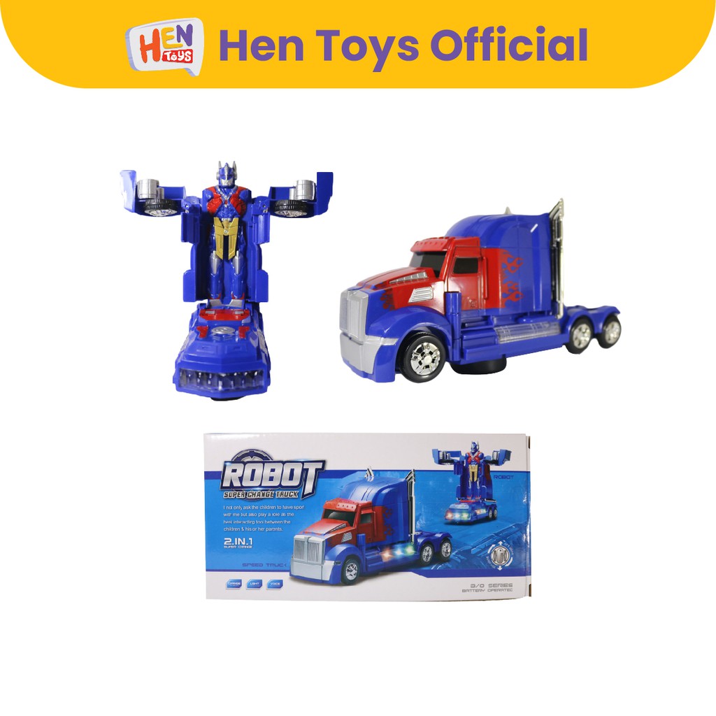 Mainan Robot Mobil Transform 2 in 1 / Robot Transform Yang Bisa Berubah Jadi Mobil / Robot Optimusi 