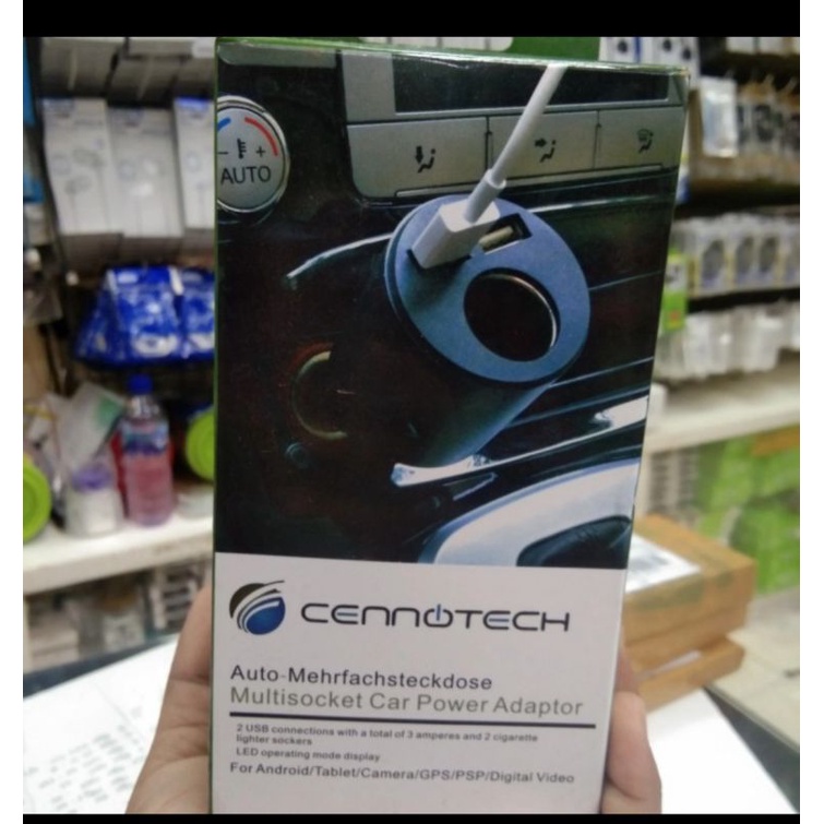 Charger Mobil Car Charger Saver Cennotech Multisocket Car Power Charger