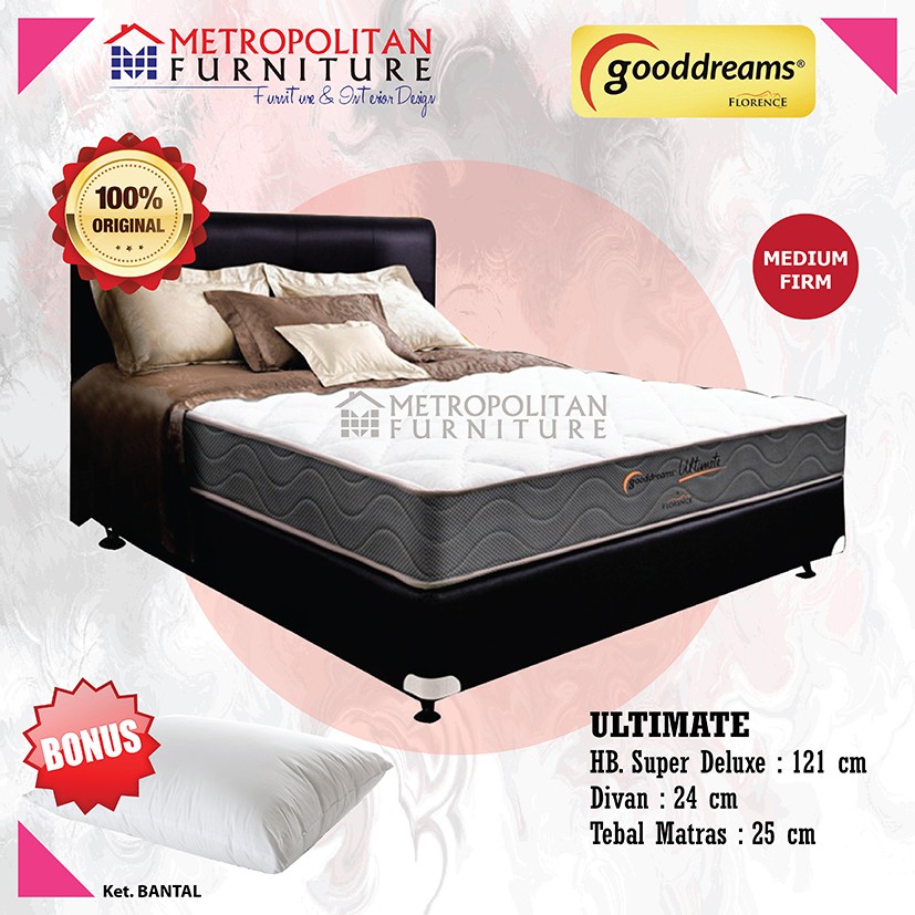 Kasur Springbed Gooddreams by Florence Ultimate Full Set / Matras Spring bed Murah