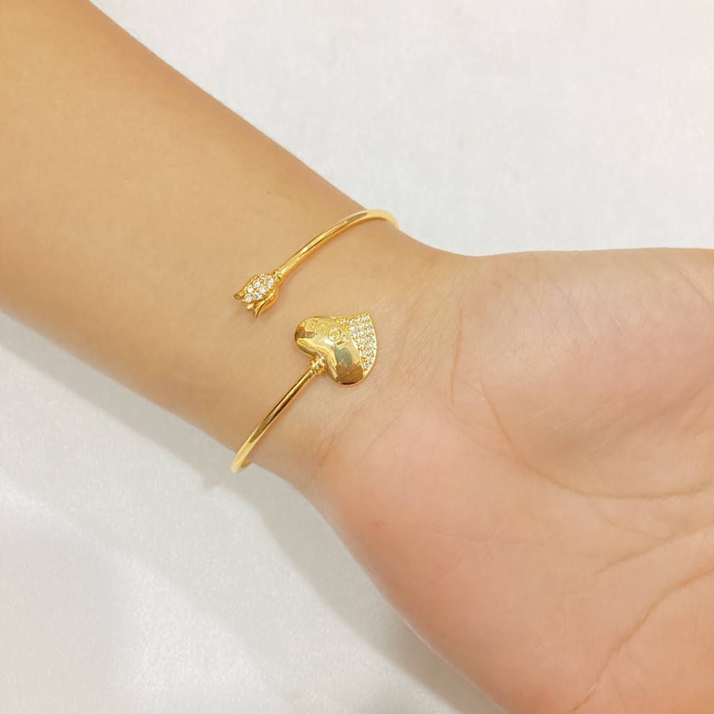 Gelang Bangle Pentol Lapis Emas Aksesoris Perhiasan Wanita GLE-022