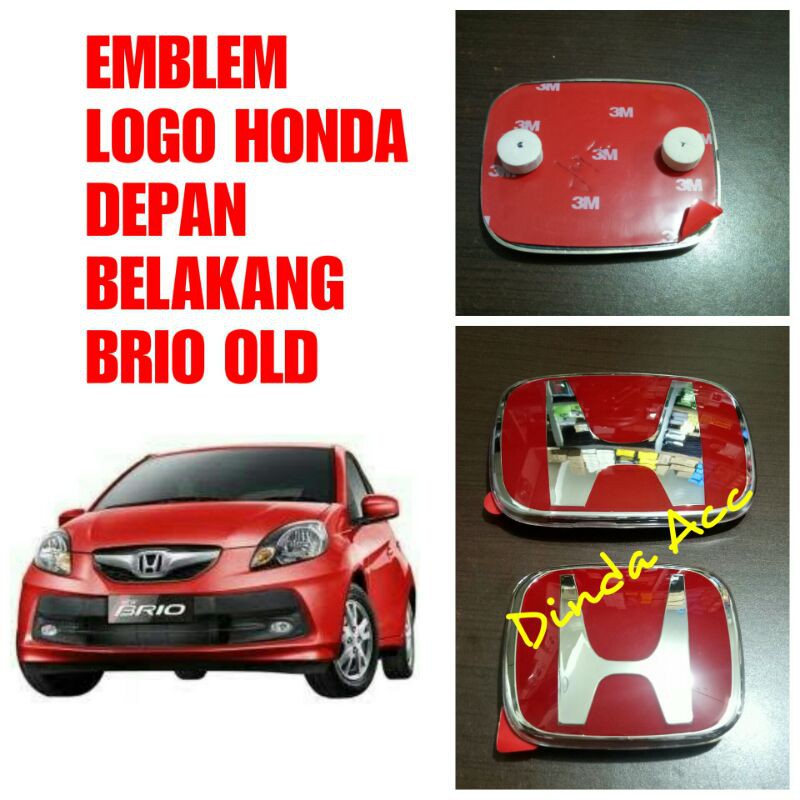 Emblem Depan Belakang Logo Honda Merah Brio Old/Lama