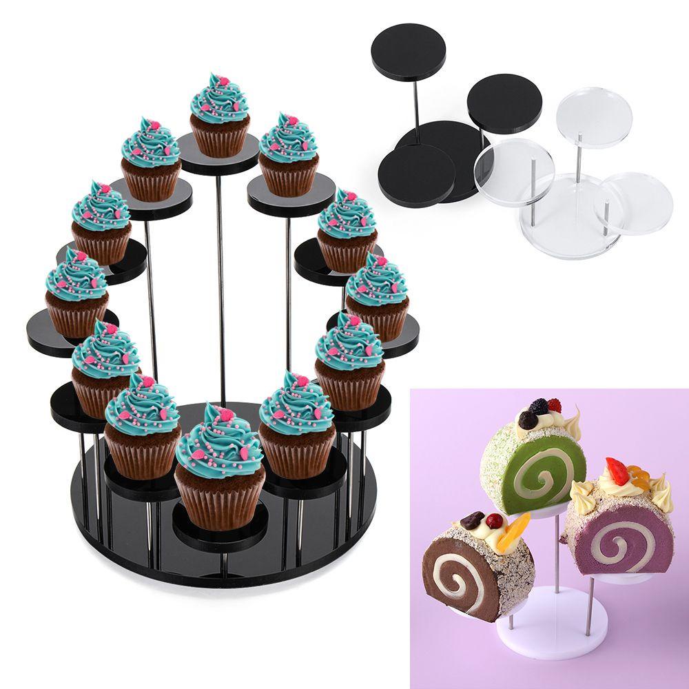 Preva Akrilik Display Stand Dekorasi Pesta Showcase Cake Tools Cupcake Stand