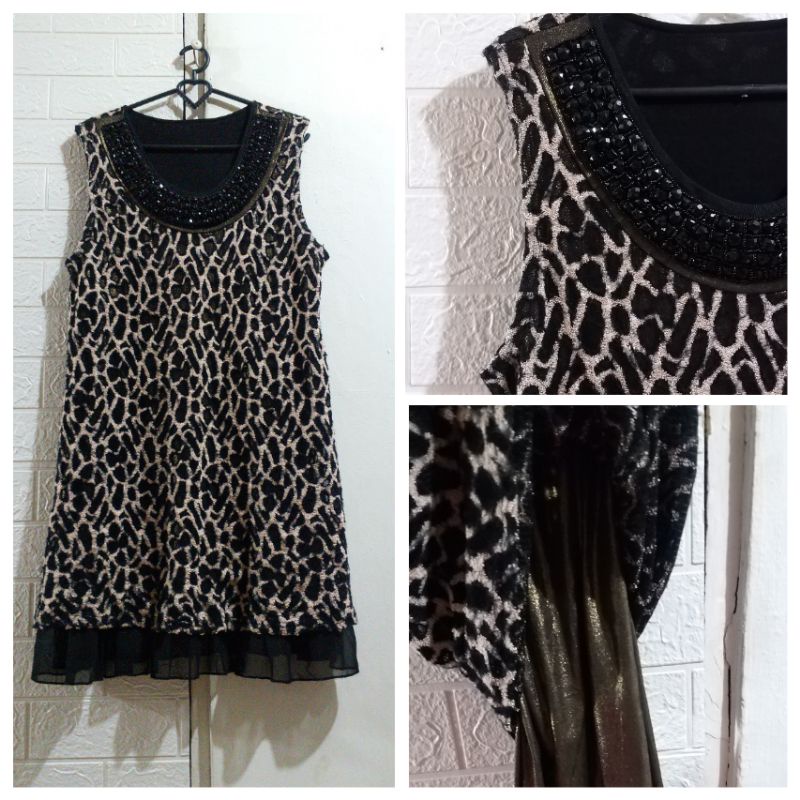 Exclusive Dress / leopard outer / leopard dress / outer preloved / leopard pattern