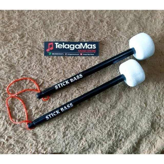 stick bass drum kayu warna