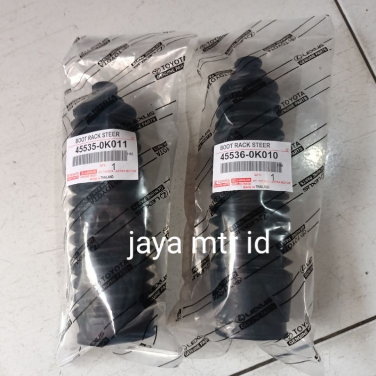 boot karet steer Toyota Innova Hilux Fortuner harga per set kanan kiri