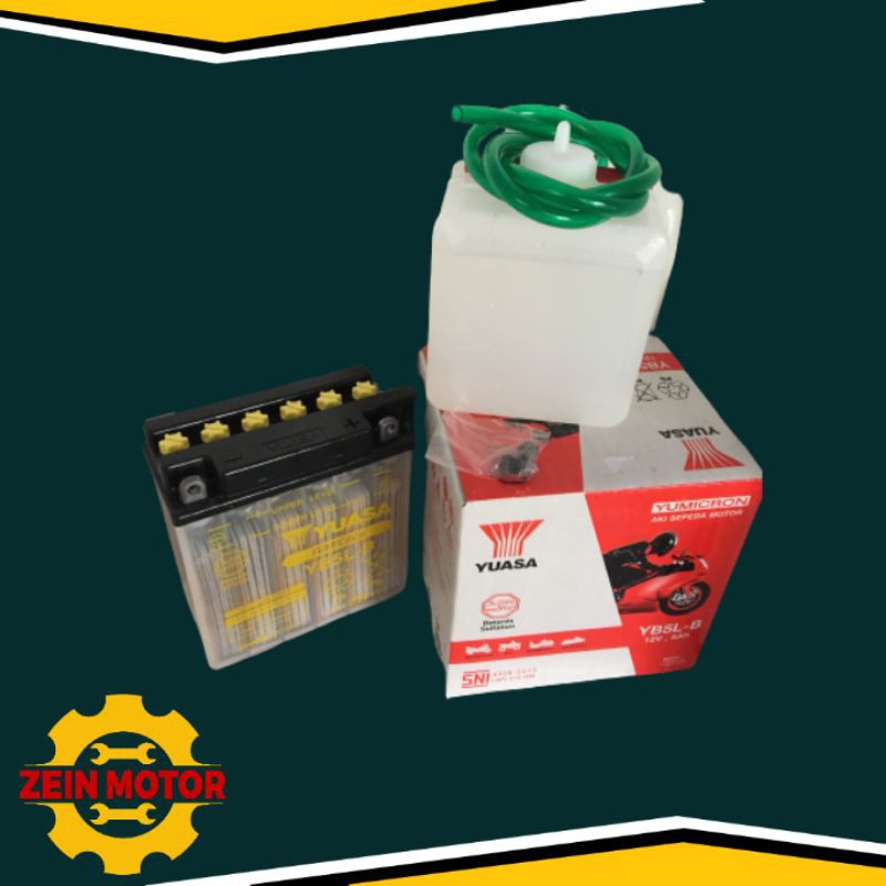 AKI BASAH YUASA YB5LB MOTOR BEBEK GRAND SUPRA JUPITER Z VEGA R NEW ZR SMASH DAN TIPE LAINNYA