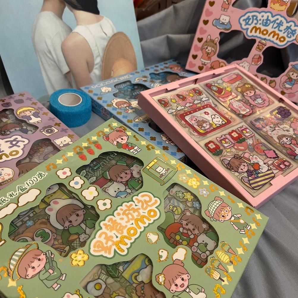 

[9 95] Stiker Box Merk Senmu 1 Box Isi 100 Lembar Sticker Waterproof Anti Air Hadiah Giveaway Dekorasi Fancy Stuff Best Gift Stationery For School Alat Tulis Kantor Sekolah Ready Grosir Kado Ulang Tahun READY COD