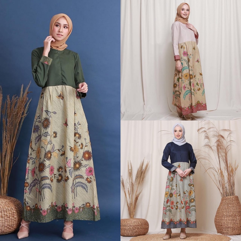 Nk batik gamis  jumbo syari pitalita