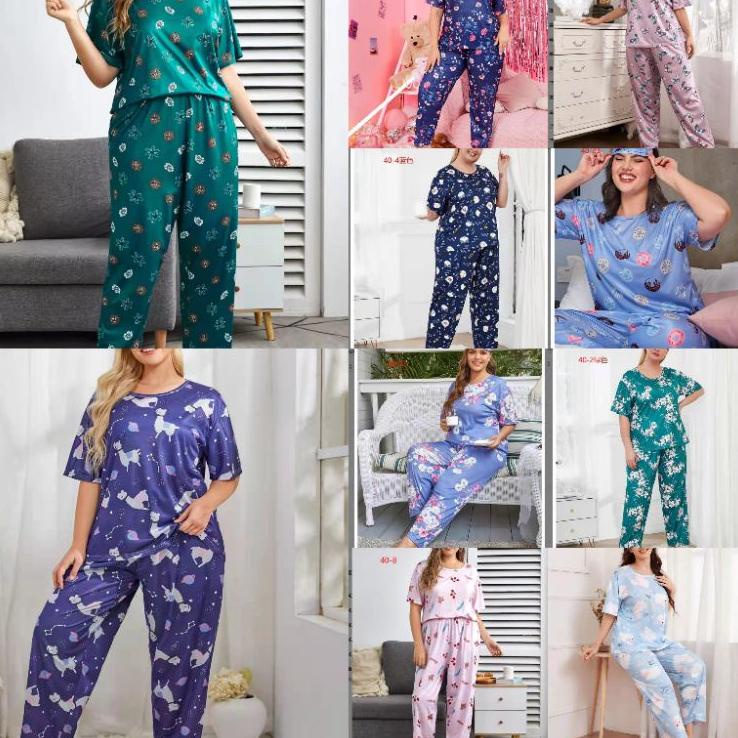 Recomend Baju tidur Shein import  Piyama Shein super jumbo | Piyama Cp wanita import | Baju tidur le