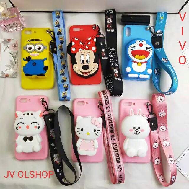 Case Dompet Tali Vivo S1 V17 Pro Y12 Y15 Y17 Y91 Y93 Y95 Y91C V19 Y12i Y19 Z1 pro S1 pro Y11 Y30