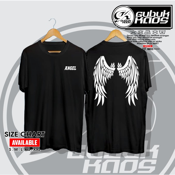 BAJU KAOS DISTRO ANGEL SAYAP MALAIKAT - GUBUK_KAOS