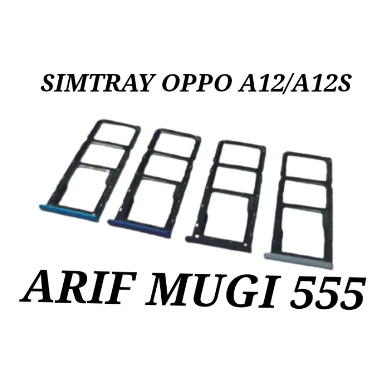 SIMTRAY SIMCARD SLOT SIM TEMPAT KARTU OPPO A12/A12S ORIGINAL