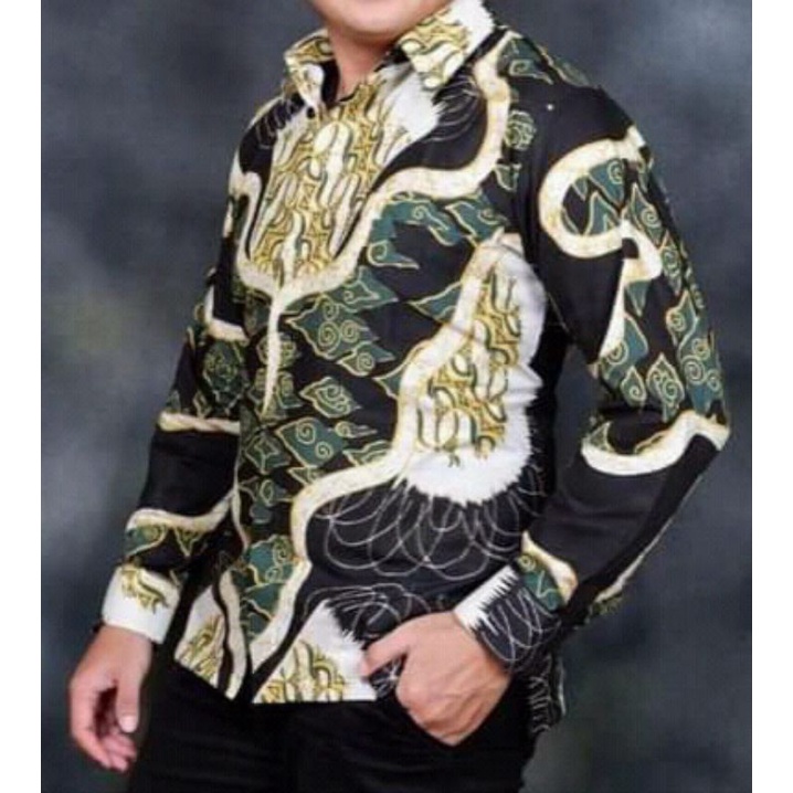 KEMEJA BATIK FULL FURING SOLO PREMIUM LENGAN PANJANG