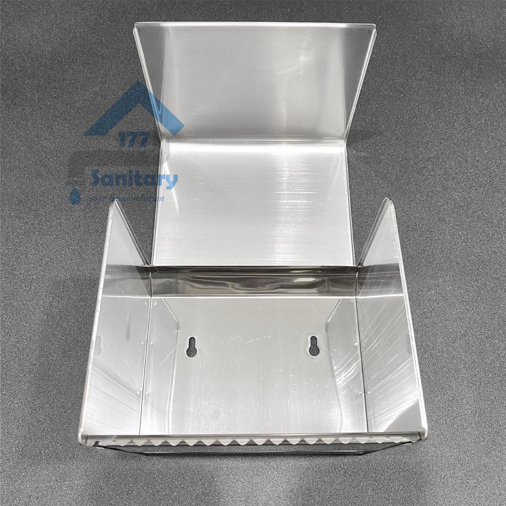 Tempat tisu kotak stainless minimalis K16 -Rak tissue Lembaran tembok tisu gulung rack stenlis segiempat tempat taruh hp/F43
