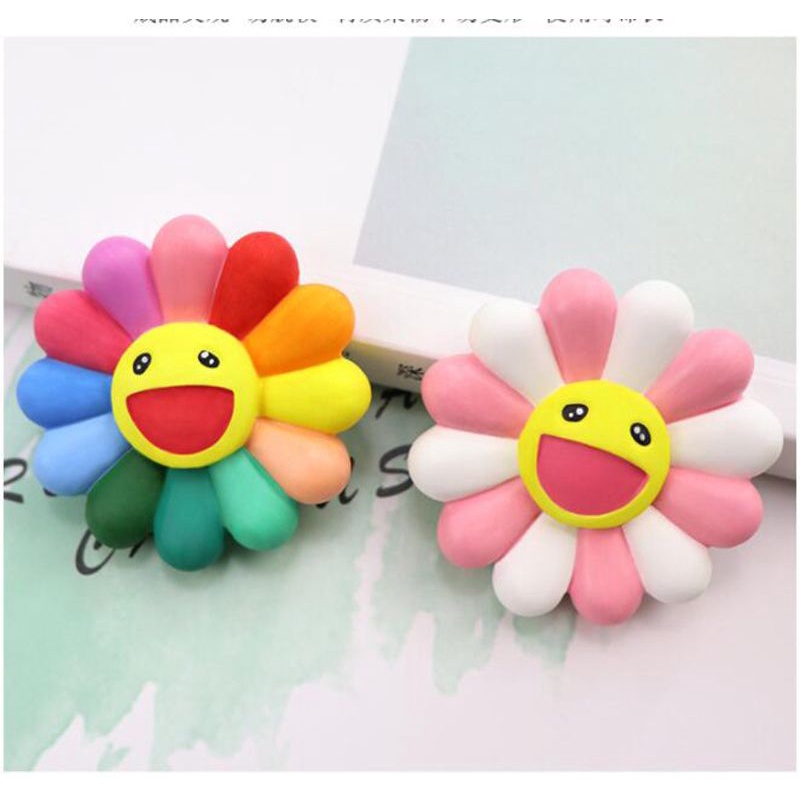 SIY  Cute Smile Sunflower Pendant Resin Mold Car Perfume Clip Jewelry Making Tools