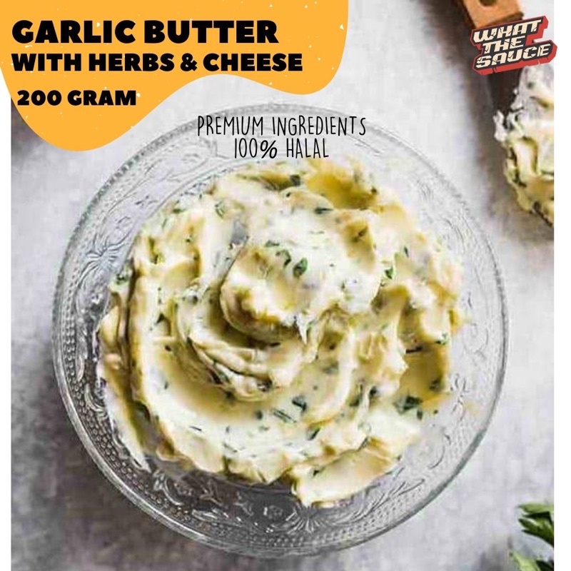 

Garlic Butter with Herbs & Cheese Premium Ingredients Halal 100%