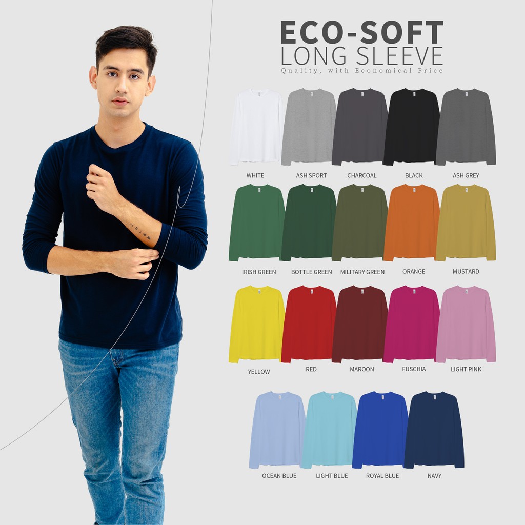 longsleeve ecosoft kaos yarnspindle