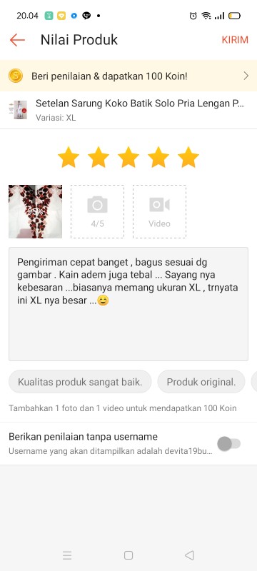 Setelan Sarung Koko Batik Solo Pria Lengan Panjang