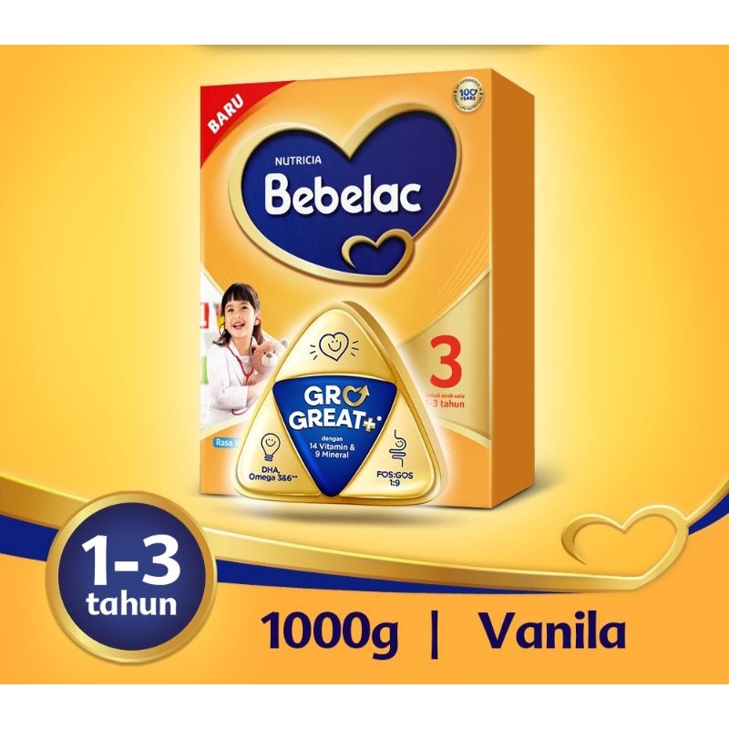 BEBELAC TAHAP 3 1000 GR VANILA/MADU