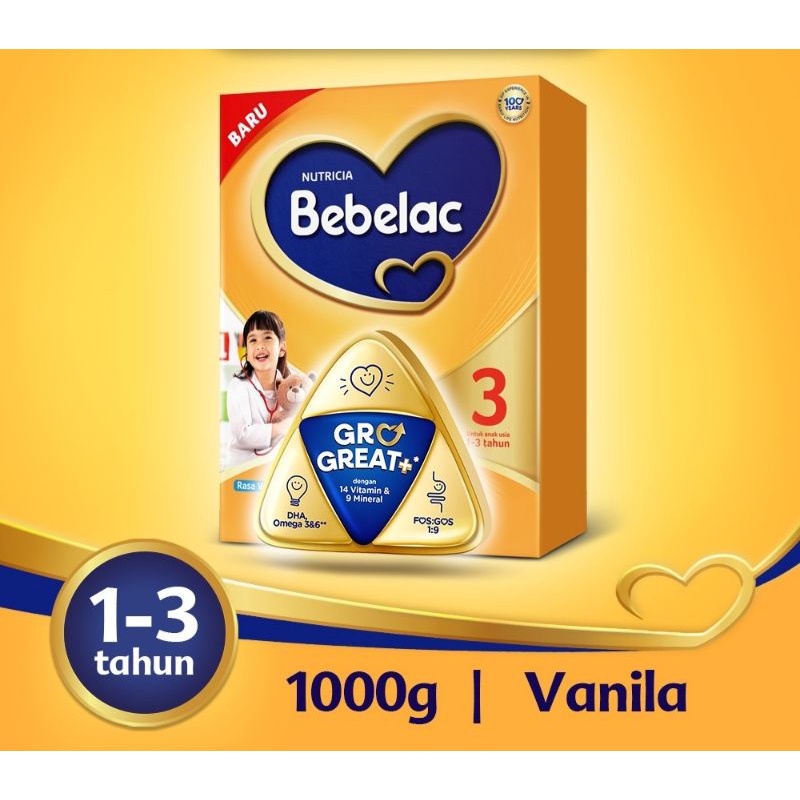 BEBELAC TAHAP 3 1000 GR VANILA/MADU