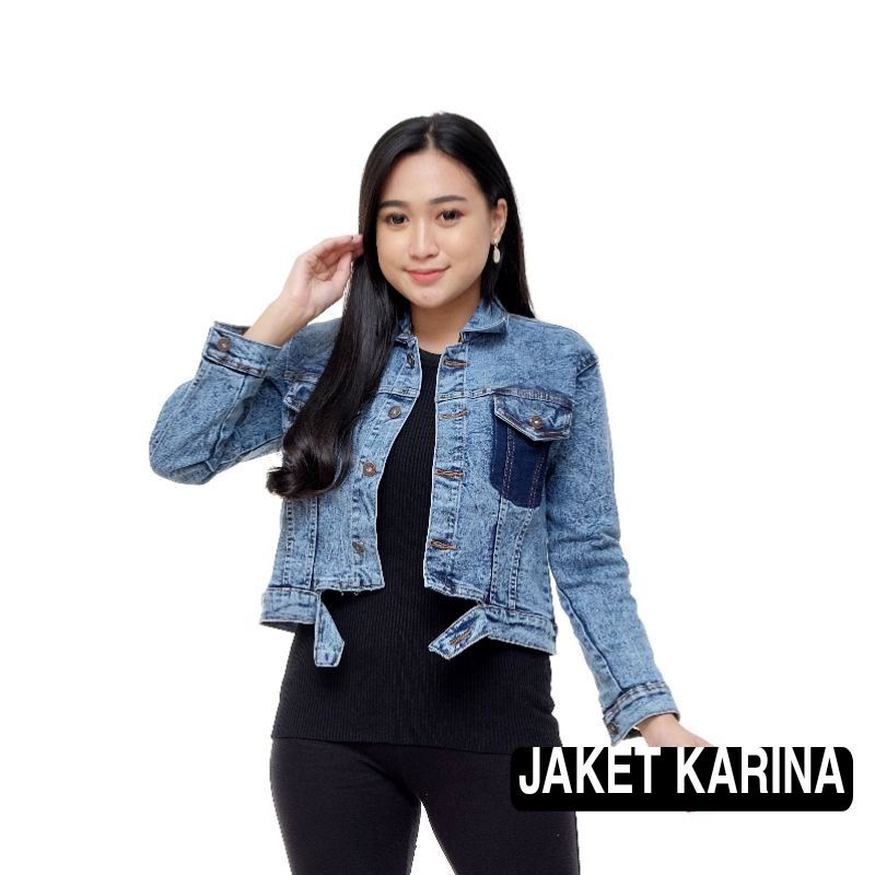 JAKET CROP JEANS// JAKET KARINA//JAKET PREMIUM