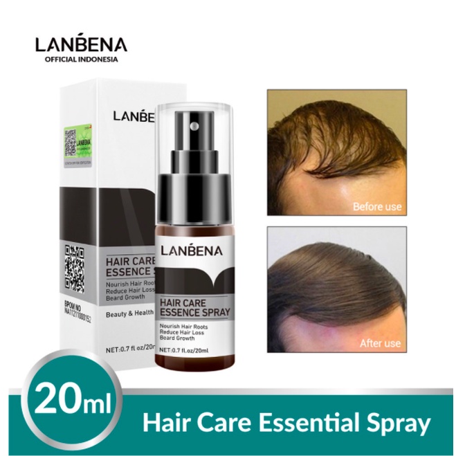 [BPOM] LANBENA Hair Growth Essential Oil & Care Essence Spray - Mencegah Kerontokan - 20mL-6