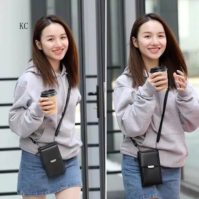 [LOKAL] POKY - DOMPET LUCY - Pocket BagTAS Slempang Wanita (2in1 BisaDOMPET Bisa Selempang)