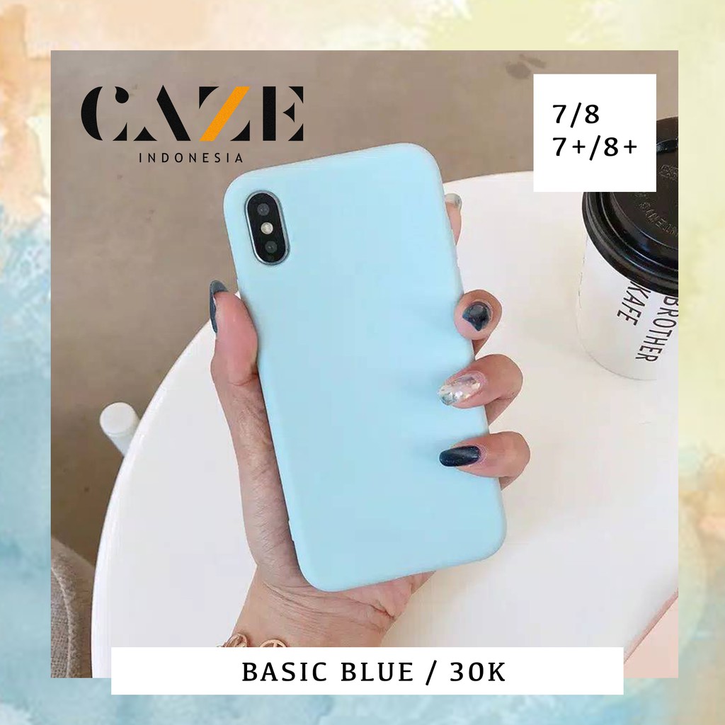 SOFT CASE IPHONE BLUE BASIC