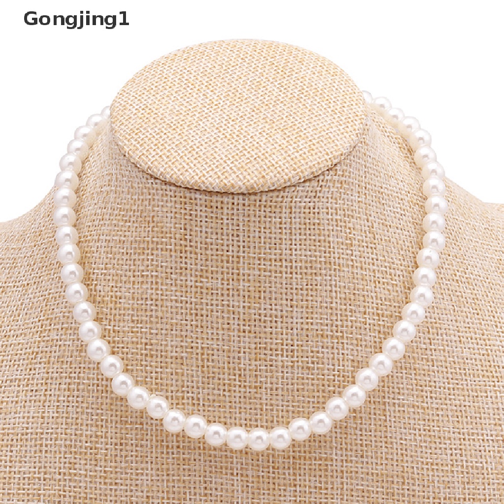 Gongjing1 Kalung Mutiara Imitasi Besar Untuk Wanita