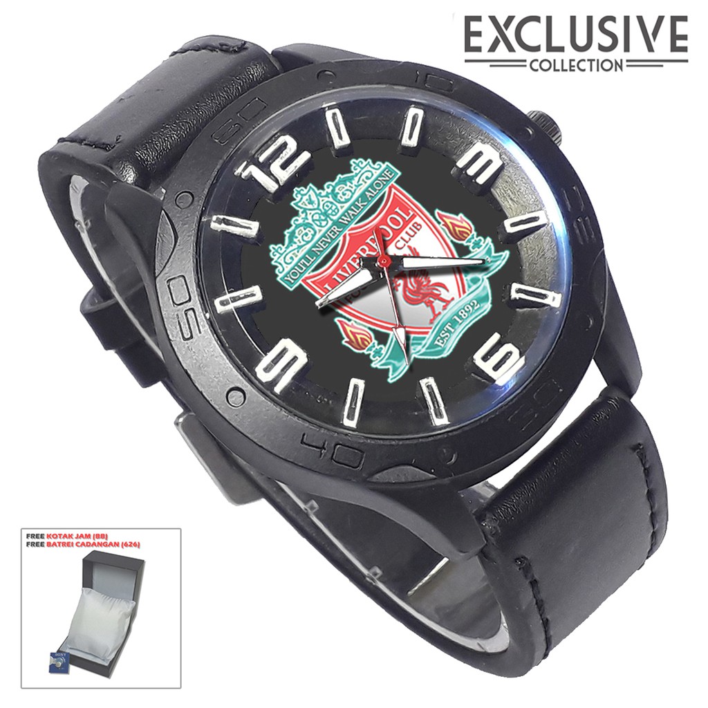 Jam Tangan LIVERPOOL Kalep Hitam (Exclusive)