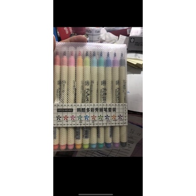 

(iyam -297) Brush pen future color set isi 10 [wz -446]