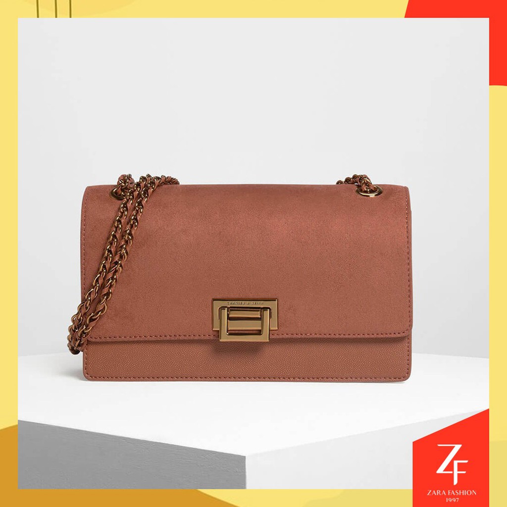 TAS CHARLES AND KEITH ORIGINAL SELEMPANG FLAP PUSH LOCK TAS CHARLES AND KEITH ORIGINAL SELEMPANG FLAP PUSH LOCK