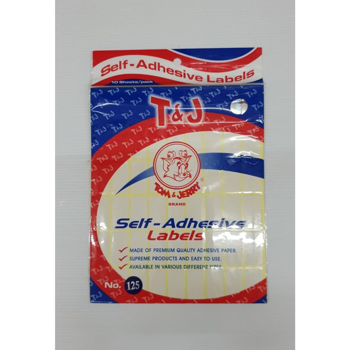 

LABEL STICKER TOM & JERRY NO 125 PER PAD 10 LEMBAR